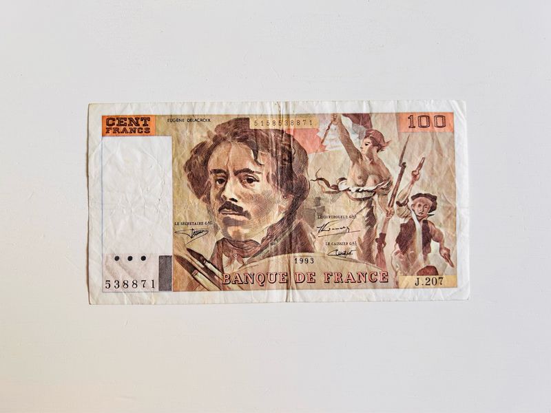 100 francos franceses (1993)