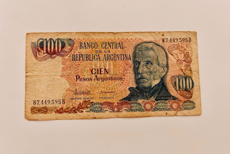 Billete , Argentina, 100 Pesos Argentinos