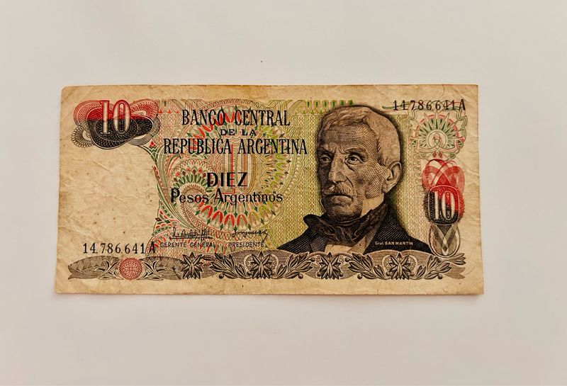 Billete, ARGENTINA, 10 PESOS ARGENTINOS