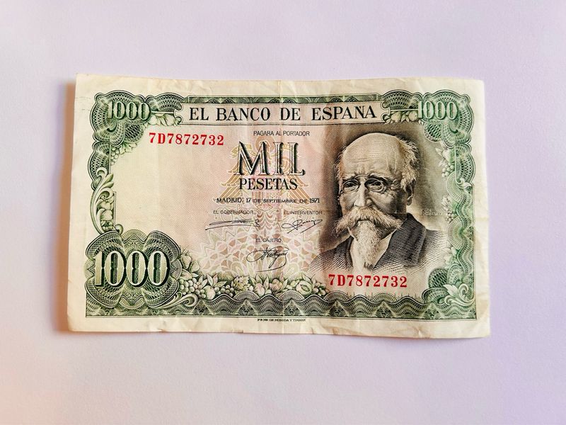 BILLETE DE 1000 PESETAS DE 1971