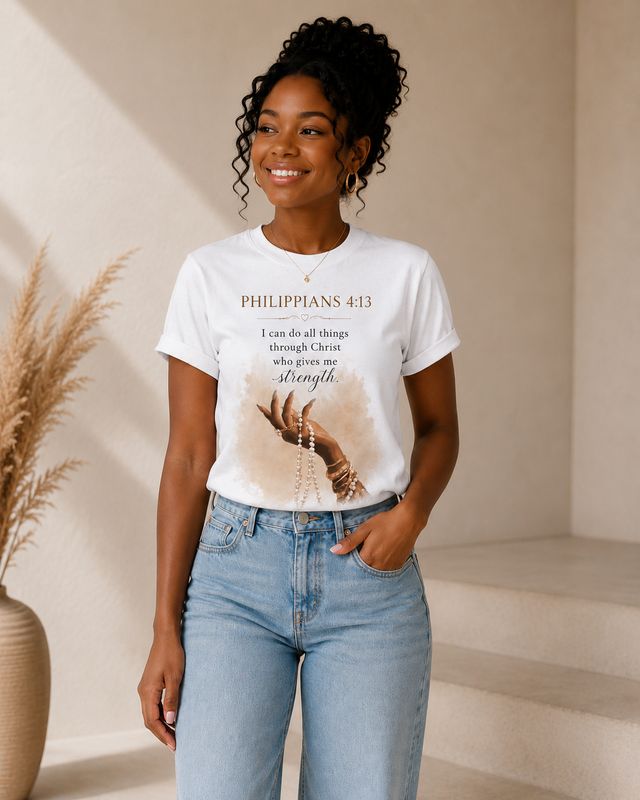 Philippians 4:13 - Damen Shirt