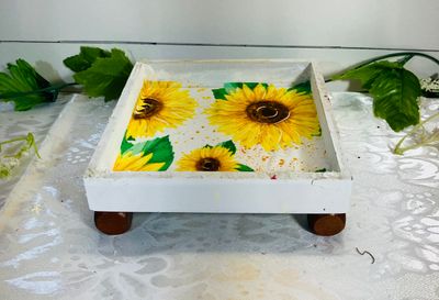 FARMHOUSE SUNFLOWER WOODEN RAISER, Summer Decor, Fall Decor