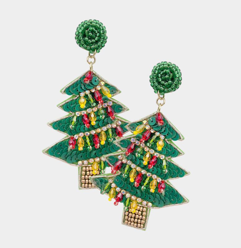 Beaded Novelty Earring