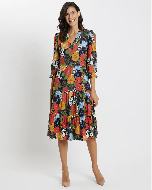 Maggie Dress Autumn Blooms