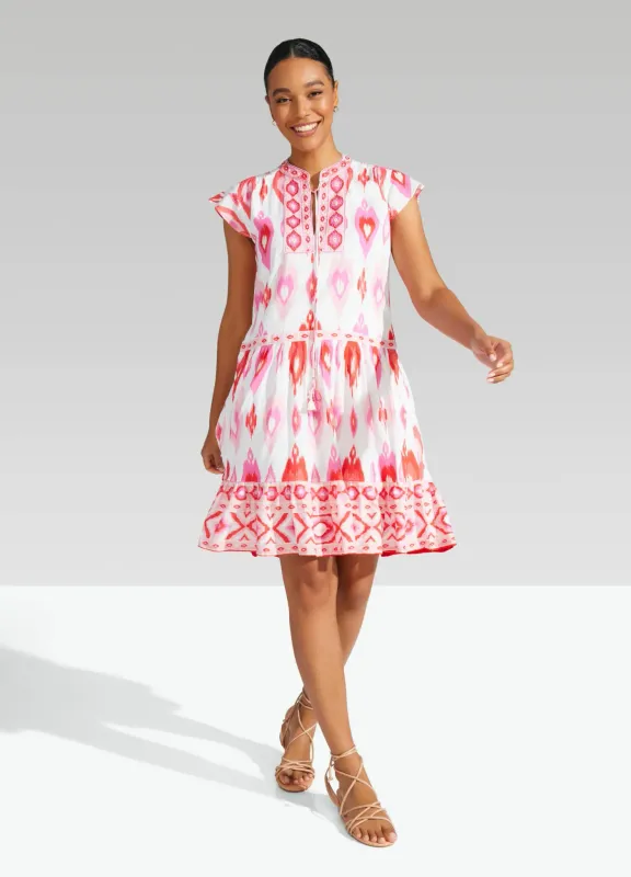 Ikat Drop Waist Dress