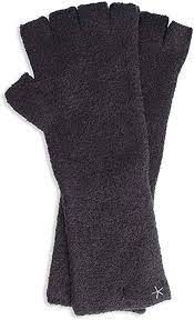 Barefoot Dreams Fingerless Gloves, Color: Black
