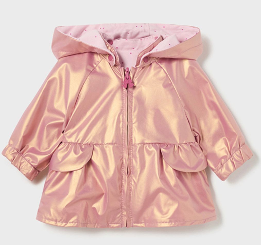 Colette Reversible Pink Windbreaker, Size: 2-4m