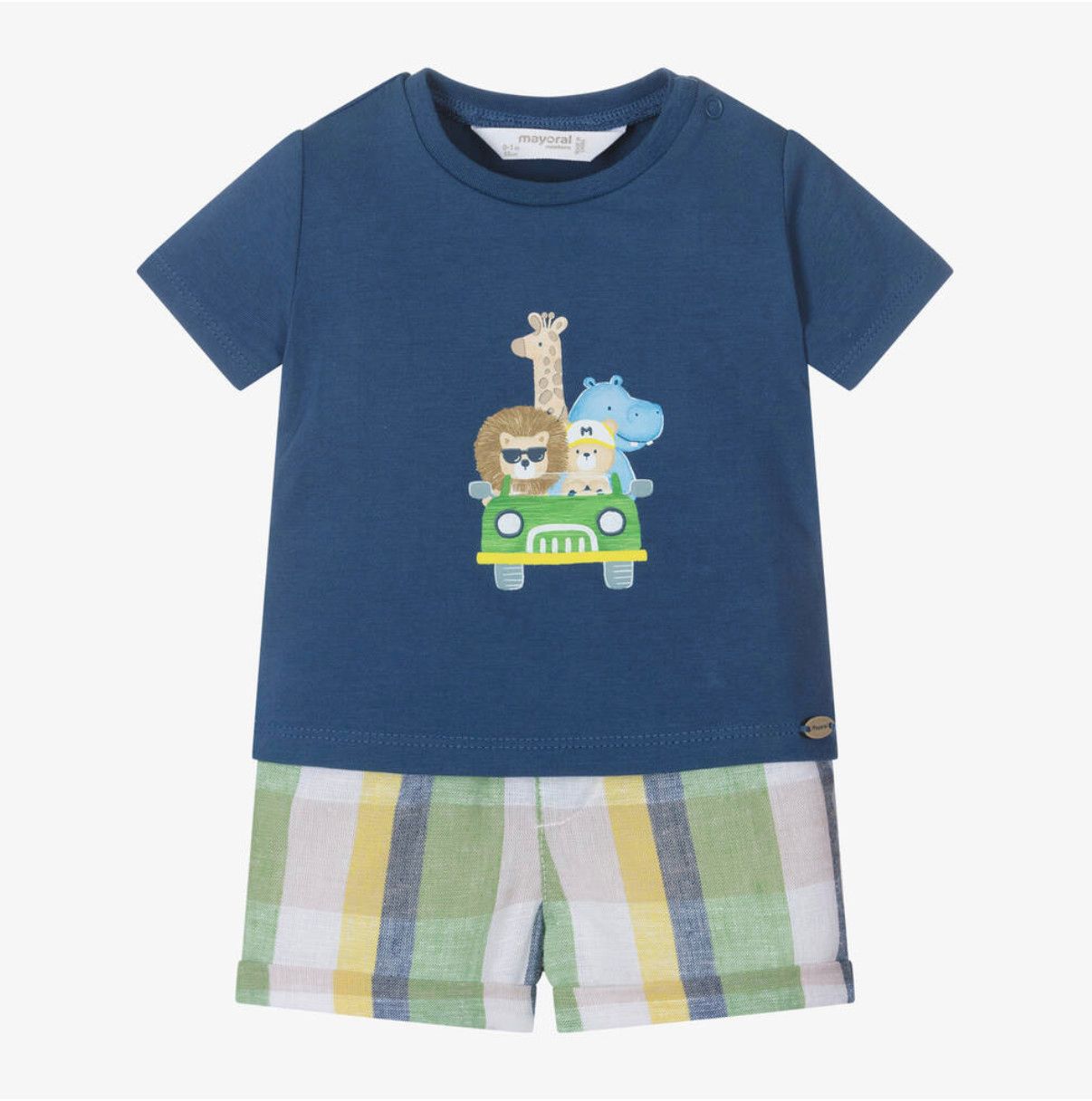 Jeep Animals T shirt &amp; Shorts Set, Size: 2-4. 3-6m