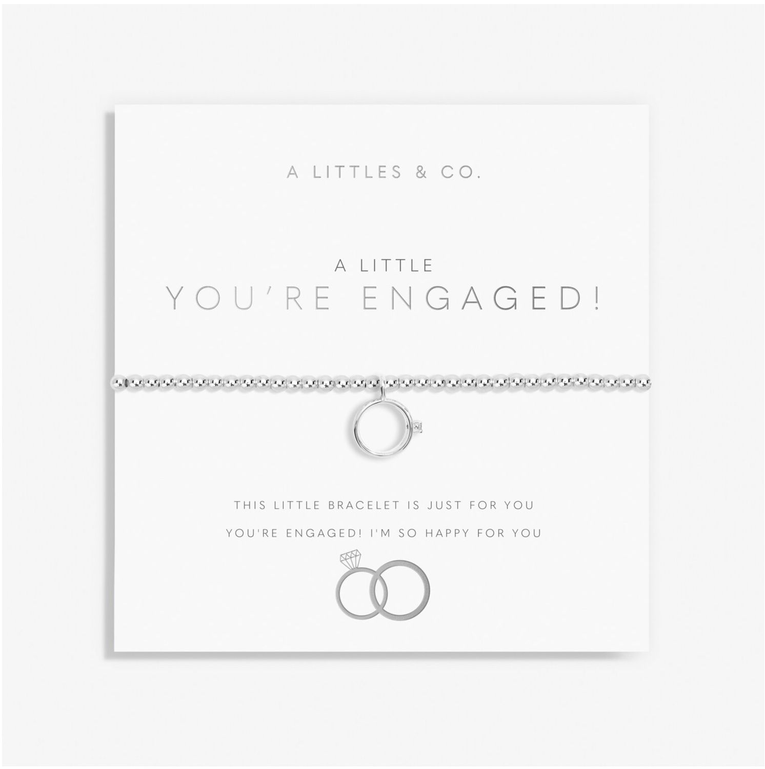 Bridal Bracelet Collection, Style: Silver You&#39;re Engaged !