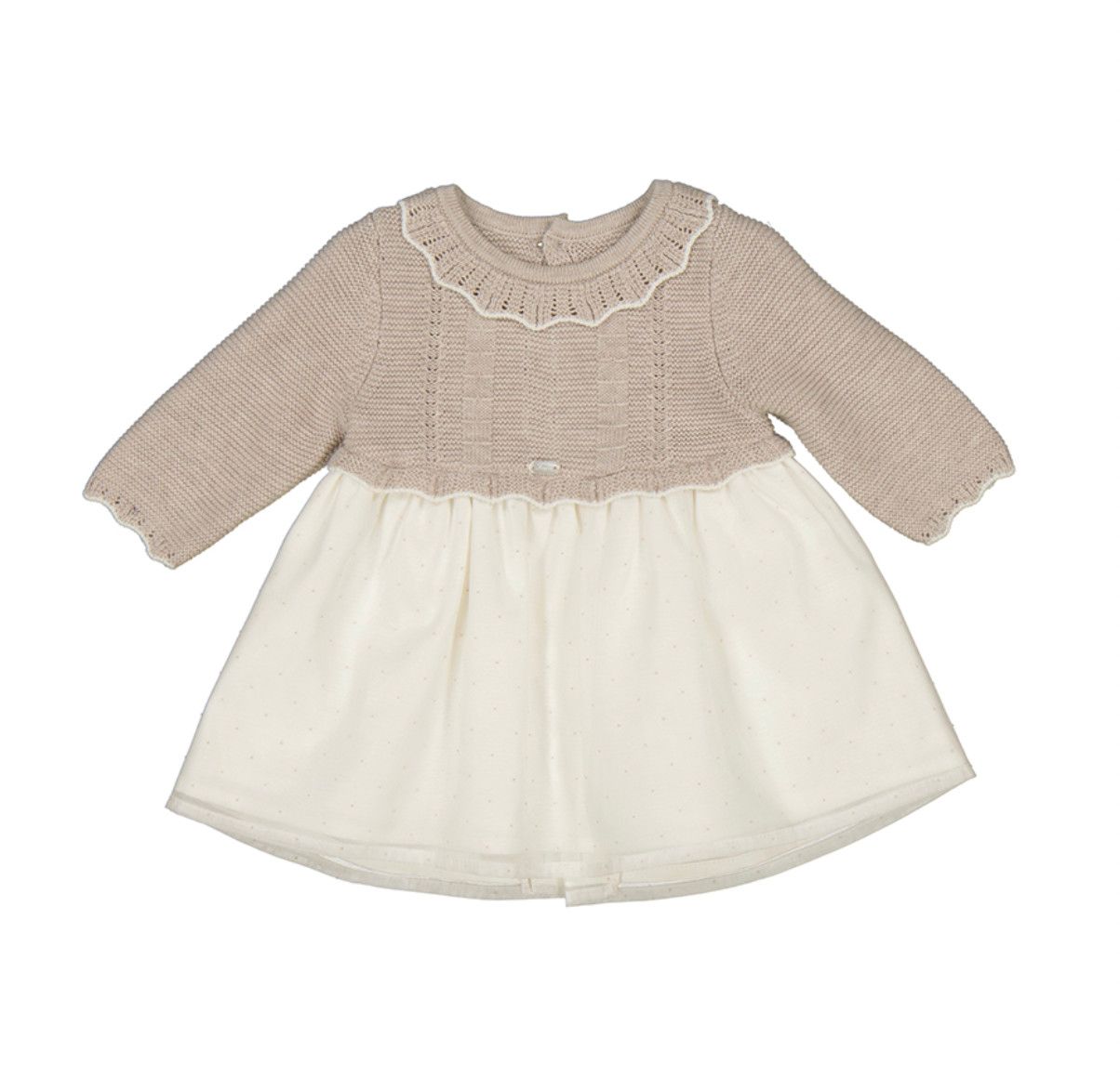Nuez Vig Walnut Knit Dress, Size: 1-2. 0-3m