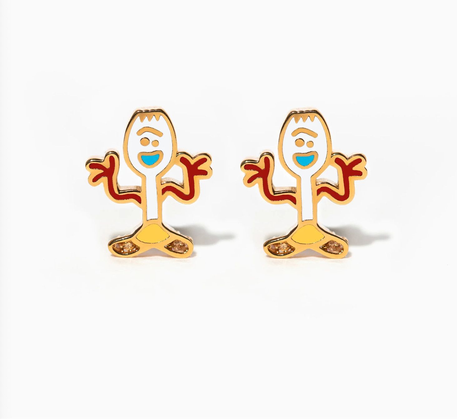 Pixar Toy Story Forky Studs, Color: Gold