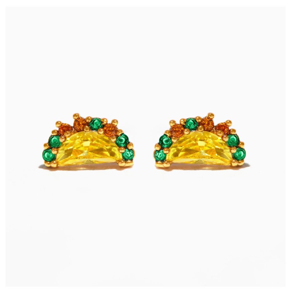 Taco Tuesday Studs, Color: Gold