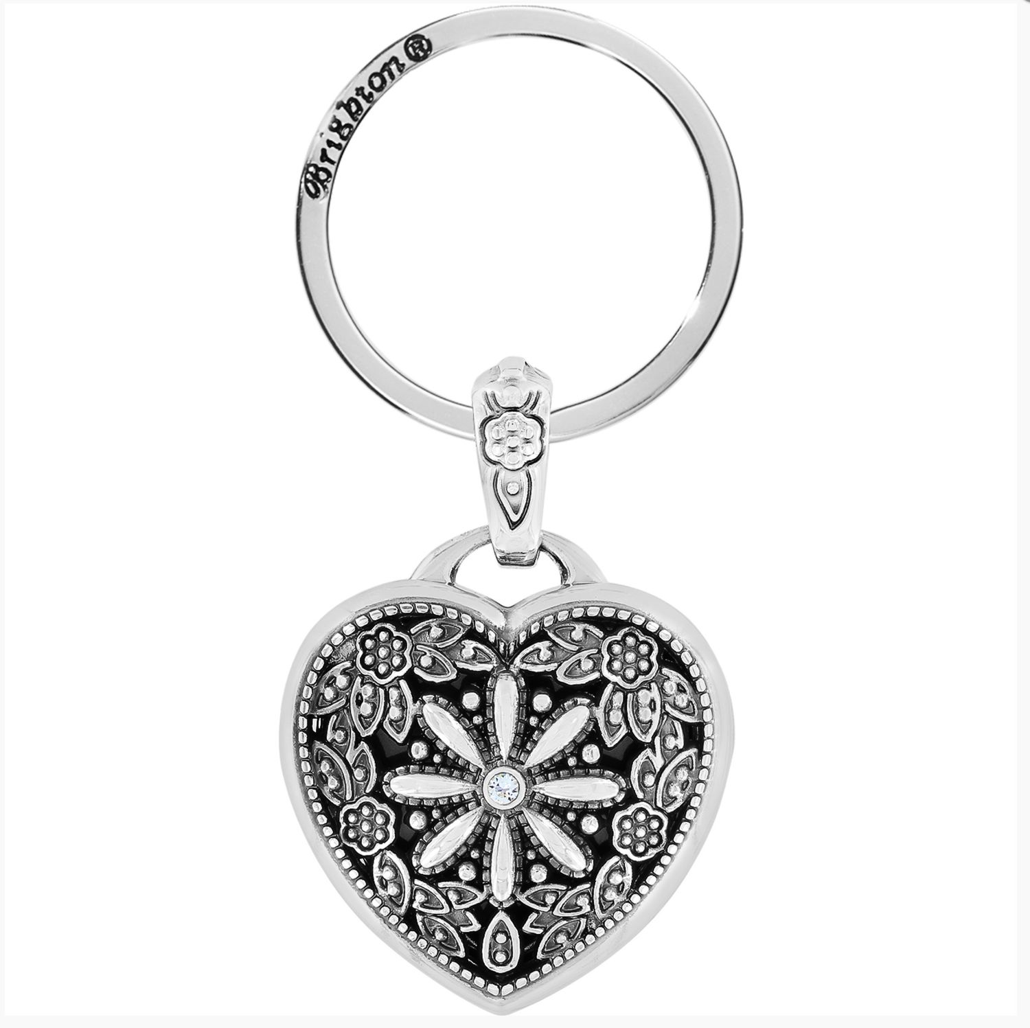 Floral Heart Key Fob