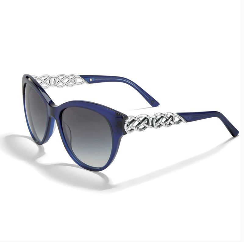 A13043 INTERLOK BRAID BLUE SUNGLASS