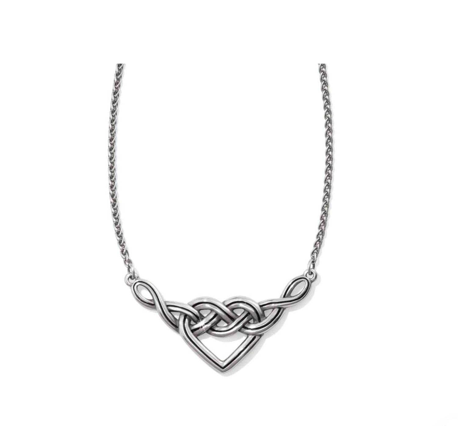 Interlok V Heart Necklace