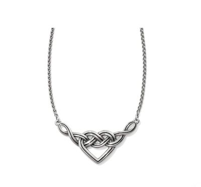 Interlok V Heart Necklace
