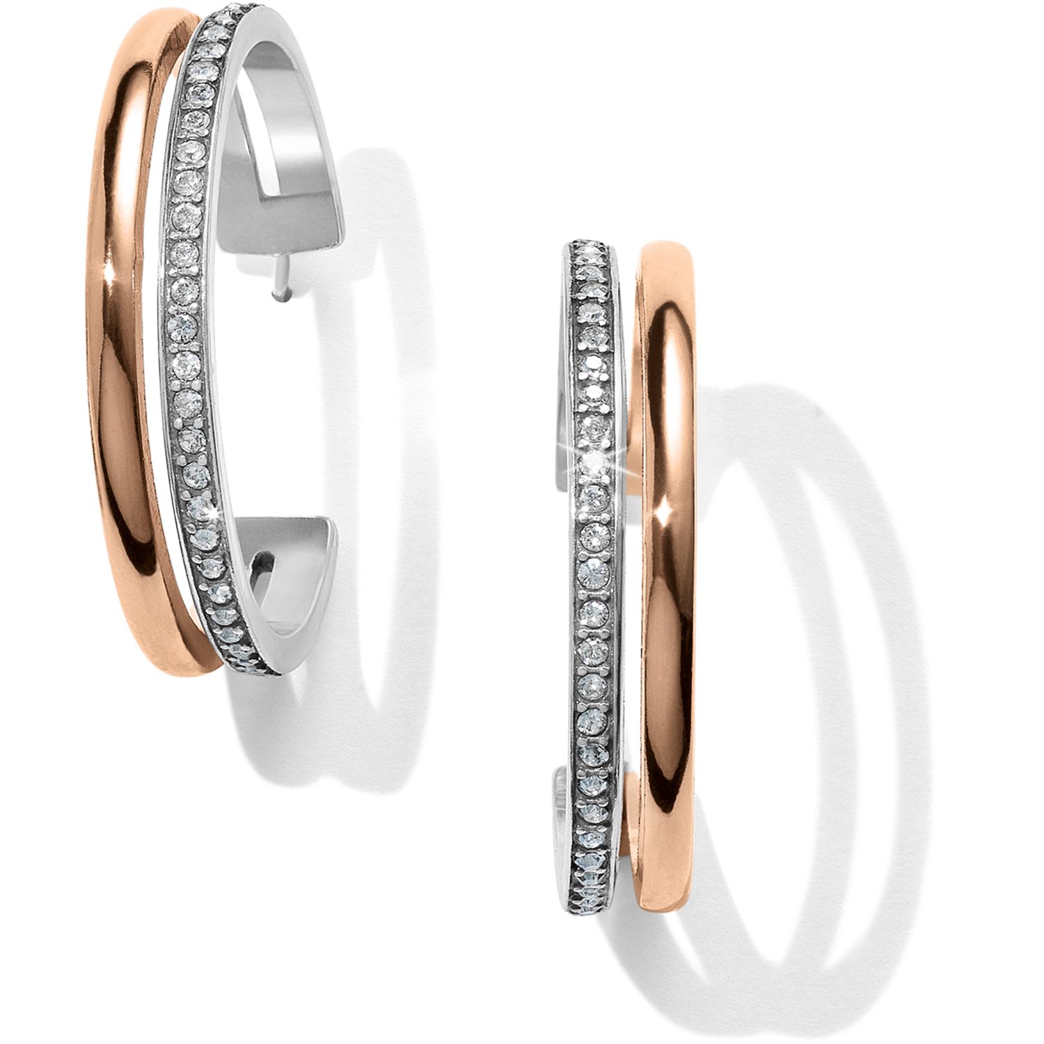 Neptune&#39;s Rings Duo Large Hoop Earrings