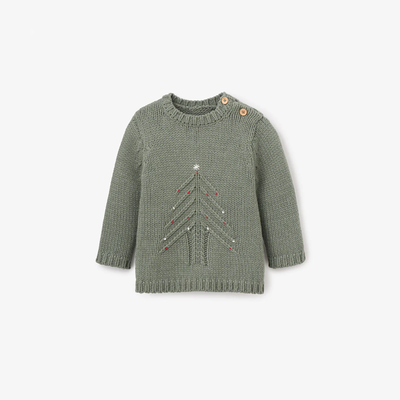 Green Christmas Tree Pullover