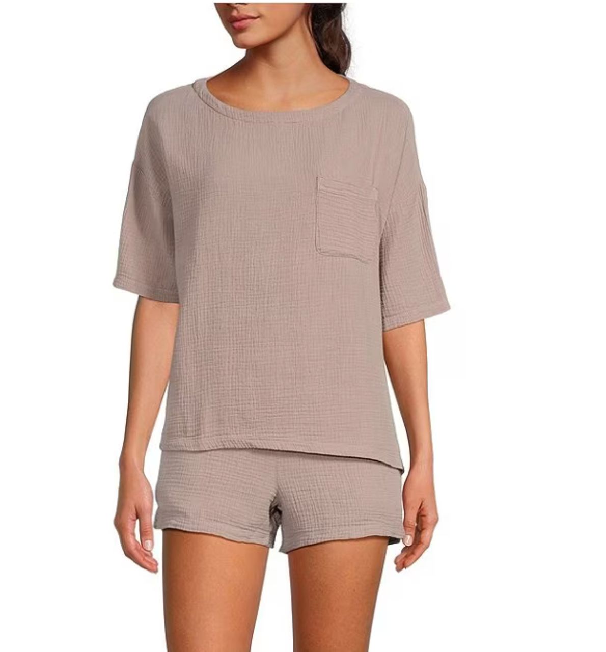 Malibu Collection® Sun Soaked Crinkle Cotton Tee 