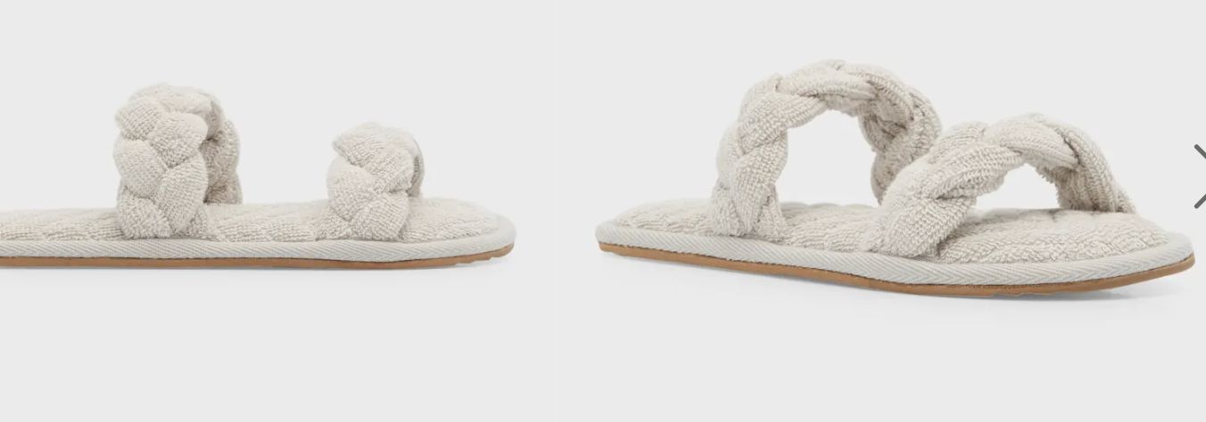 Towel Terry Braided Slippers