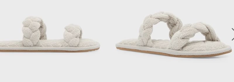Towel Terry Braided Slippers