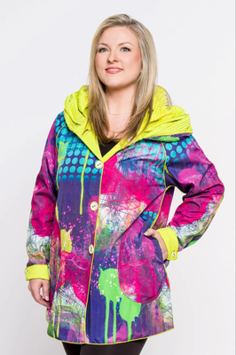City Of Lights Sulpher Rain Jacket