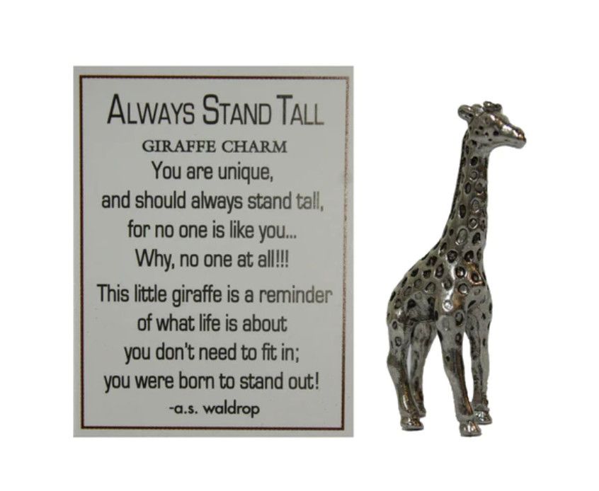 Always Stand Tall Giraffe  Charm