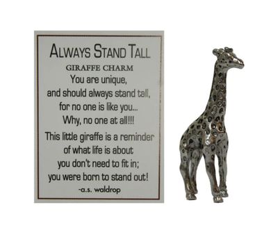 Always Stand Tall Giraffe  Charm