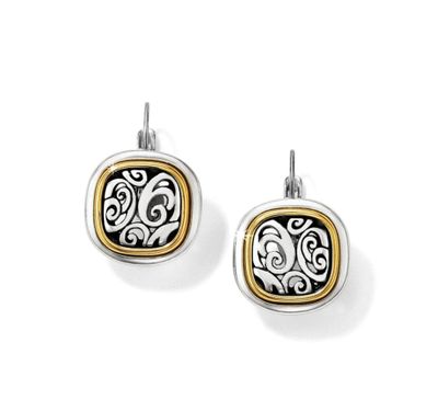 JE4371 Spin Master Leverback Earrings Silver-Gold
