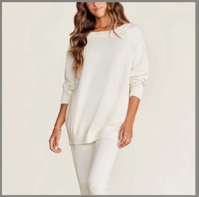 SUNBLEACHED OPEN STITCH PULLOVER