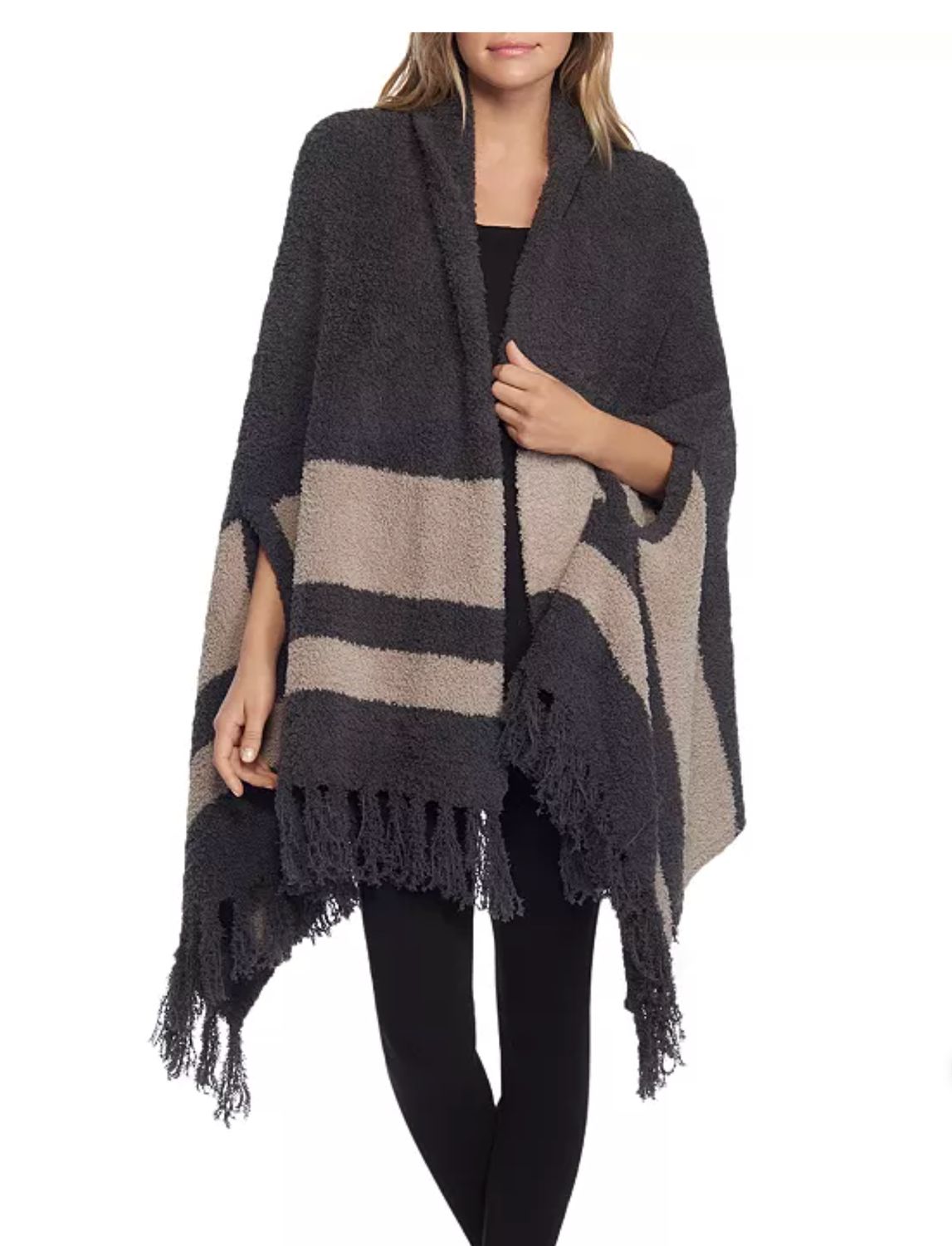 Barefoot Dreams Carbon Sand Malibu Wrap