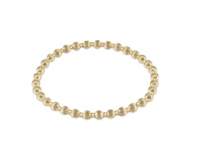 Dignity Grateful Gold Bead Bracelet