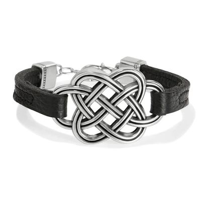 Interlok Trellis Leather Bracelet