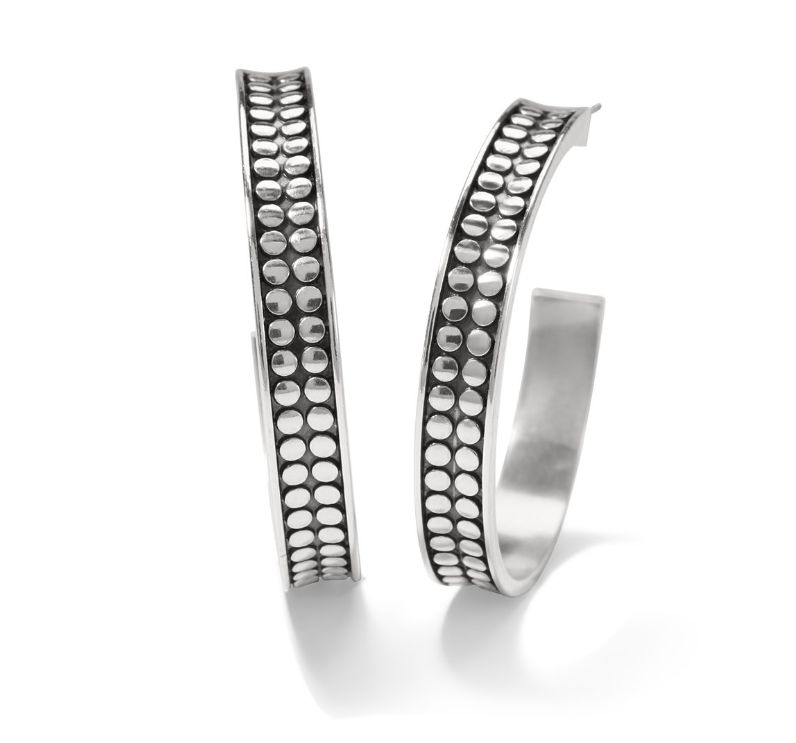 Pebble Dot Medium Hoops