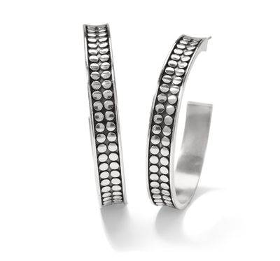 Pebble Dot Medium Hoops