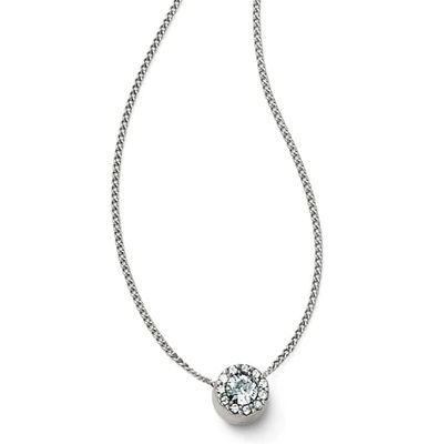 Illumina Solitaire Necklace Silver