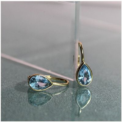 Drop Earrings in Ocean Blue