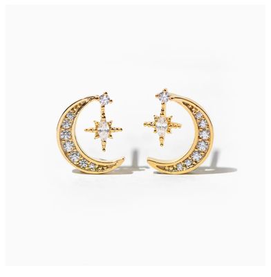 Stargazer Moon Earrings