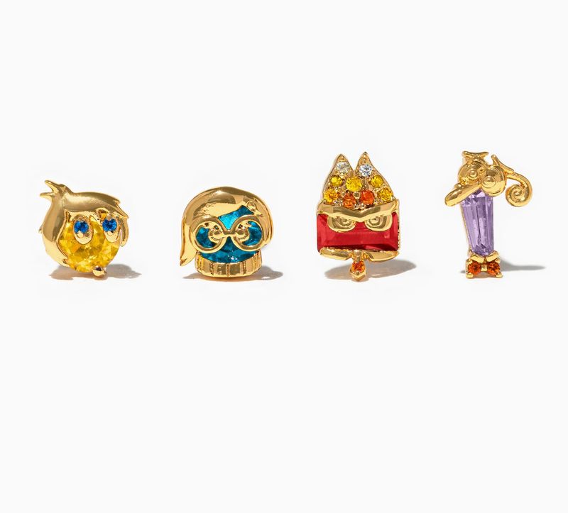 Inside Out Rings Pixar Inside Out Emotions Stud Set