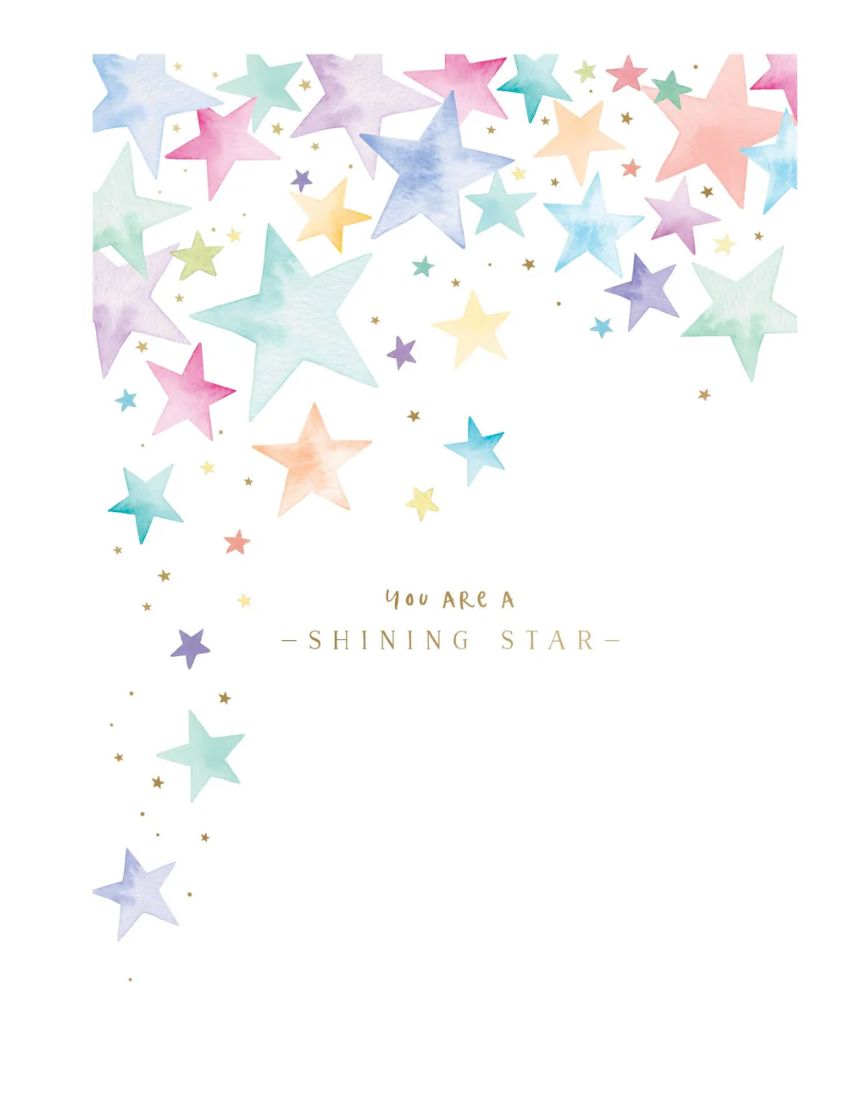 You Are A Shining Star  Congratulations Card