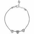 Enchanted Hearts Anklet Silver