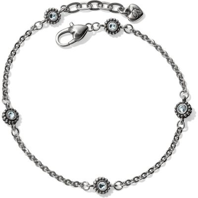 Twinkle Crystal Anklet Silver