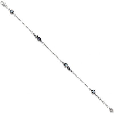 Halo Anklet Silver Tanzanite