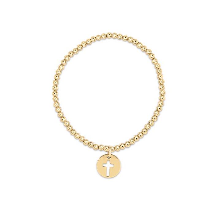 Enewton Classic Gold 3mm Blessed Cross