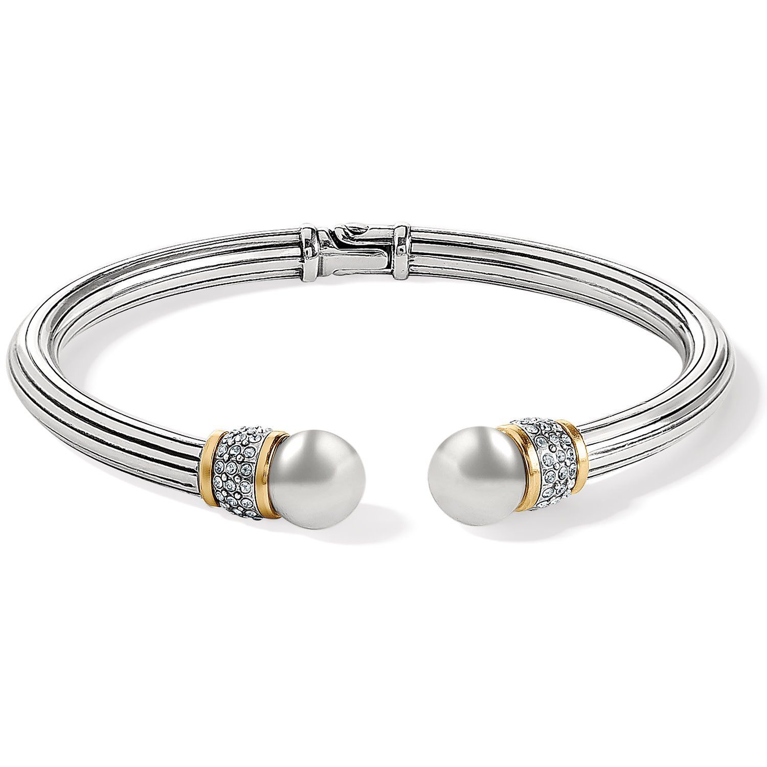 Meridian Open Hinged Bangle Gold
