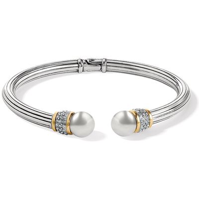 Meridian Open Hinged Bangle Gold