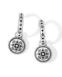 Mosaic Post Hoop Earrings