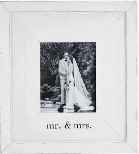 Mr &amp; Mrs Glass 8x10 Frame