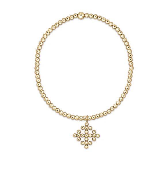 Enewton Classic Gold Charm Bracelet 2.5mm  Bead Bracelet Classic Beaded Signature Cross Encompass