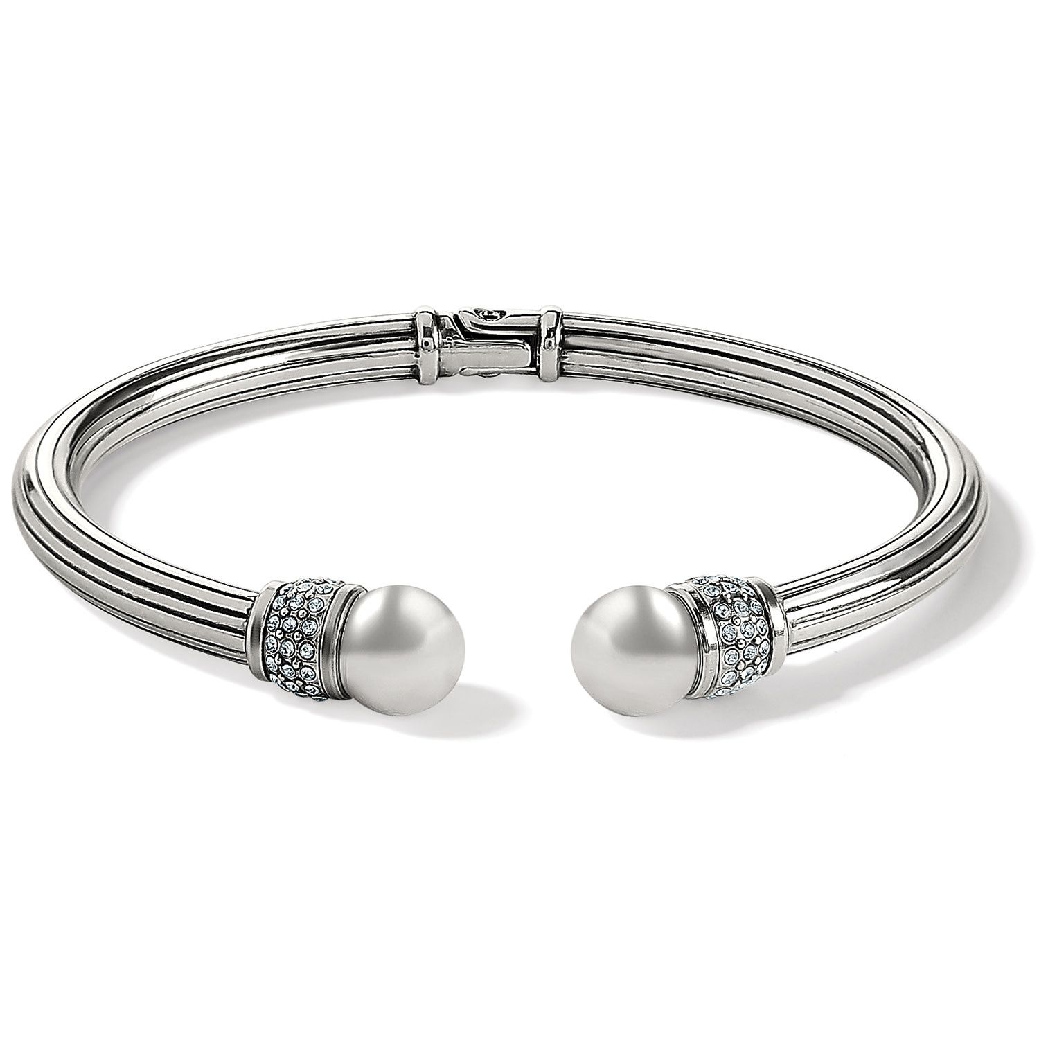 Meridian Silver Open Hinged Bangle